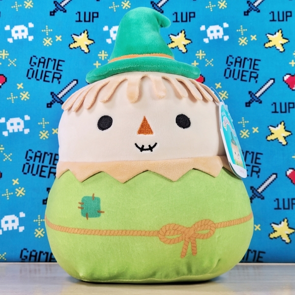 Squishmallow Samuel the Scarecrow 8" UltraSoft Harvest Squad Toy Plush NWT - Picture 1 of 6